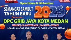 Sambut Tahun Baru 2025, DPC GRIB JAYA Kota Medan Gelar Open House