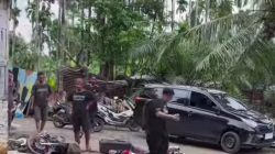 Warung Dan Sejumlah Kenderaan Hancur Diserang Sekelompok Oknum Berseragam