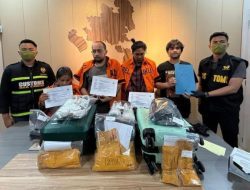 3 Tersangka Dibekuk Dan 2 Kg Sabu Disita Saat Hendak Diselundupkan