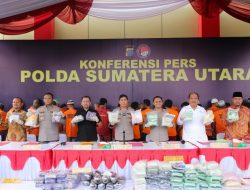 Wakapolda Sumut Pimpin Pengungkapan Kasus Narkoba Dijajaran