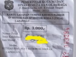 Retribusi Parkir di Taman Cadika Medan Dipertanyakan, Tidak Ada Dasar Hukum Jelas