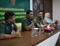 Kodim 0418/Palembang Giat Sosialisasi Dan Tes Urin P4GN Semester I TA 2025