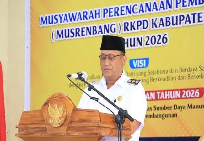 Wakil Bupati Dairi Buka Musrenbang RKPD 2026: Arahkan Fokus ke Enam Isu Strategis
