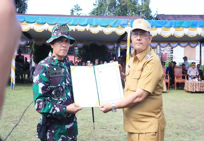 TMMD ke-124 Resmi Dibuka, Bupati Dairi Tekankan Gotong Royong dan Kesetiakawanan Sosial
