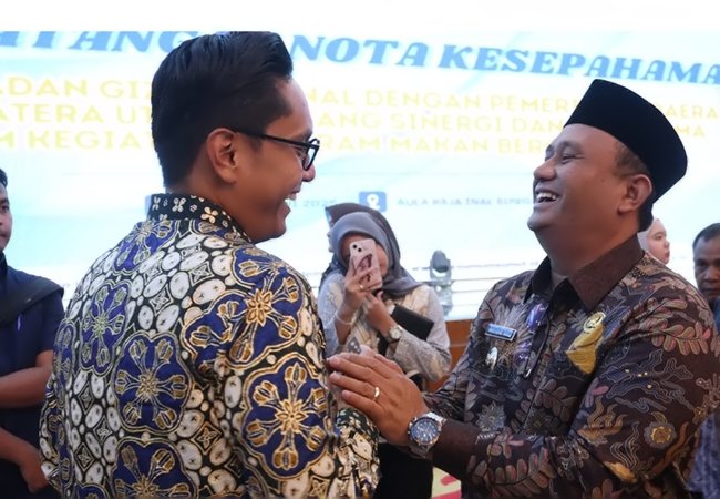 Wabup Dairi Hadiri Penandatanganan MoU Program Makan Bergizi Gratis Bersama BGN dan Pemprovsu
