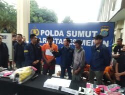 Tersangka Komplotan Rampok Betor ‘Tumbang’ Dipelor Polisi