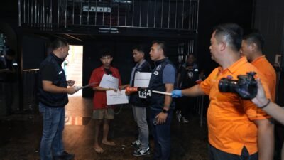 Ditresnarkoba Polda Sumut Gelar Pra Rekonstruksi Di Mahkota Hall & KTV Tersya