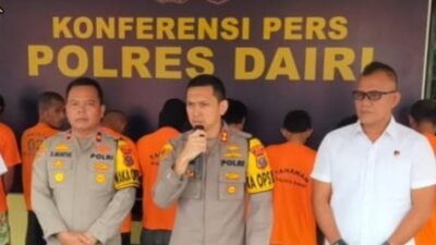 Polres Dairi Ungkap 8 Kasus Narkoba, 1 Tersangka 'Hilang'