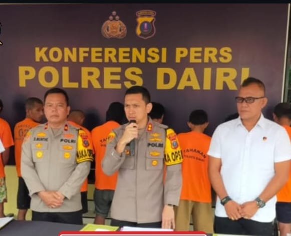 Polres Dairi Ungkap 8 Kasus Narkoba, 1 Tersangka 'Hilang'