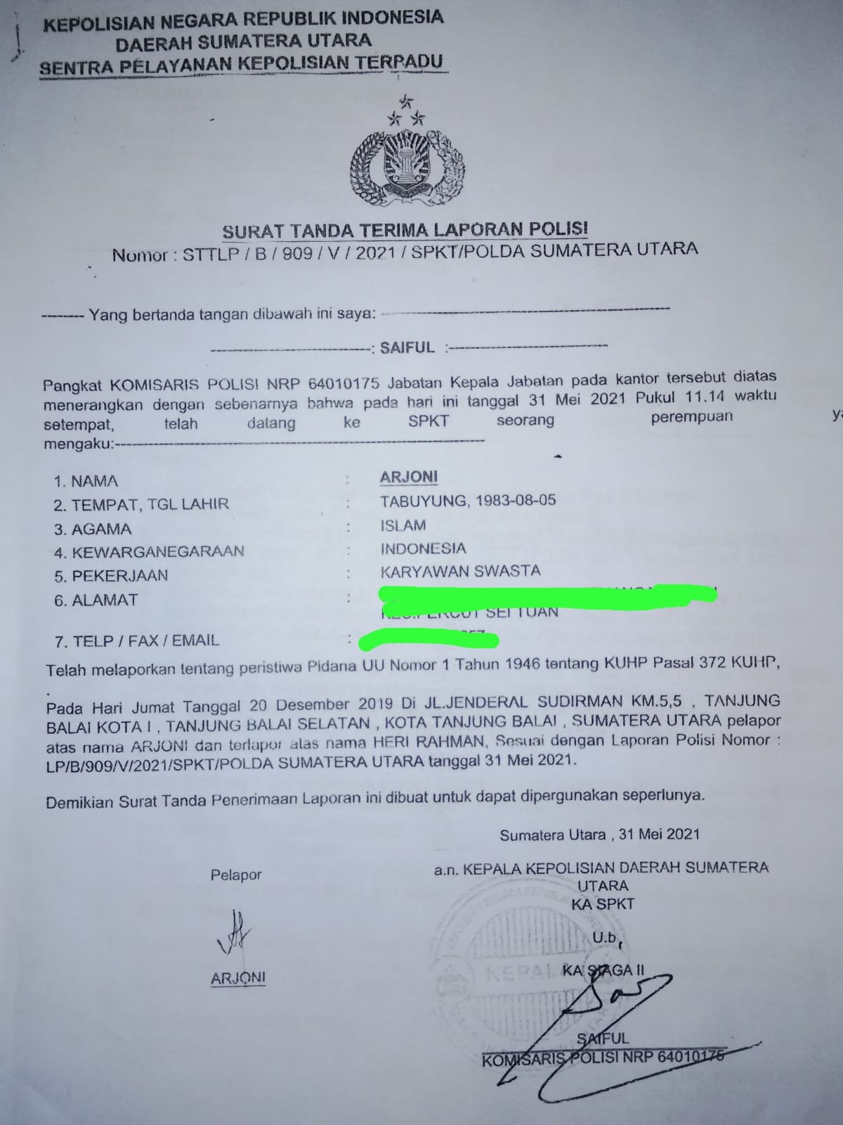Walau Berkas Sudah P-21 Tersangka Tak Ditahan, LBH Medan Desak Polda Sumut