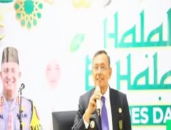 Bupati Dairi Hadiri Halal Bihalal Polres Dairi, Pererat Silaturahmi dan Sinergi