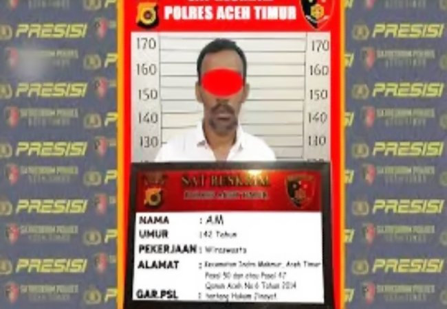Lecehkan Anak Tiri, Seorang Ayah Diringkus