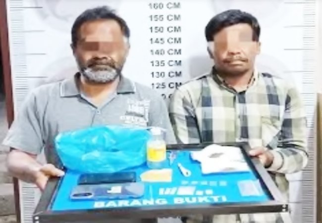 2 Tersangka Narkoba Diciduk Usai Transaksi