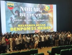 Denpom 1/5 Medan Gelar Nonton Bareng Film “The Believe” Bersama Masyarakat dan Media