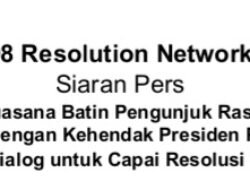 98 Resolution Network: Suasana Batin Pengunjuk Rasa Sejalan dengan Kehendak Presiden Prabowo