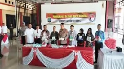 Ungkap 4 Kasus Menonjol, Mapolresta Deliserdang Musnahkan 21 Kg Narkoba
