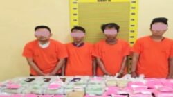 Rumah Pengedar Narkoba Jaringan Thailand Digrebek Poldasu, 26 Kg Sabu Dan Vape Liquid Mengandung Narkotik Diamankan