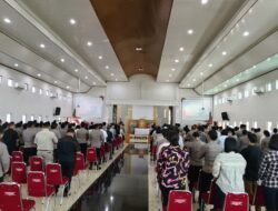 Personil Polda Sumut Gelar Ibadah Oikoumene, Doakan Keamanan & Kedamaian Bangsa