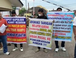 Soroti Kinerja Kapolsek Dan Jajaran, Warga ‘Demo’ Mapolsek Pancur Batu