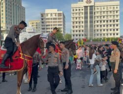 Ditsamapta Polda Sumut Meriahkan Car Free Day Dengan Gerakan Pangan Murah