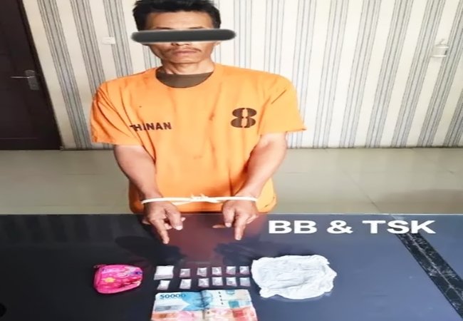 Satresnarkoba Polres Tanah Karo Ringkus Pengedar Sabu Di Desa Aek Popo