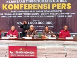 Kejatisu Umumkan Penyitaan Uang Rp150 Miliar dari Kasus Dugaan Korupsi Penjualan Aset PTPN I Regional 1