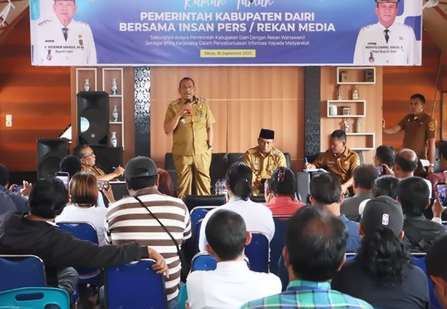 Bupati dan Wakil Bupati Dairi Ajak Wartawan Ciptakan Pemberitaan Edukatif dan Menangkal Hoaks