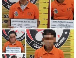 Polres Pelabuhan Belawan Amankan 5 Pengguna Narkoba Saat Penyisiran Lokasi Rawan Tawuran