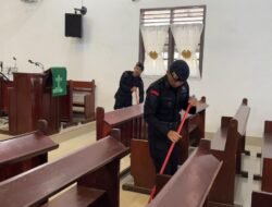 Satuan Brimob Polda Sumut Tebar Kepedulian Melalui ‘Minggu Kasih’ Di Gereja HKI Resort Khusus Asuhan Stadion – Wujud Nyata Bhakti Brimob Untuk Nusa Dan Bangsa