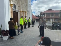 Jajaran Polda Sumut Gelar Patroli Dan Pengamanan Rumah Ibadah, Wujudkan Kamtibmas Kondusif Pada Minggu
