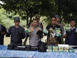 Kapolrestabes Medan Gelar Konferensi Pers Pengungkapan Narkoba Dipinggiran Sungai