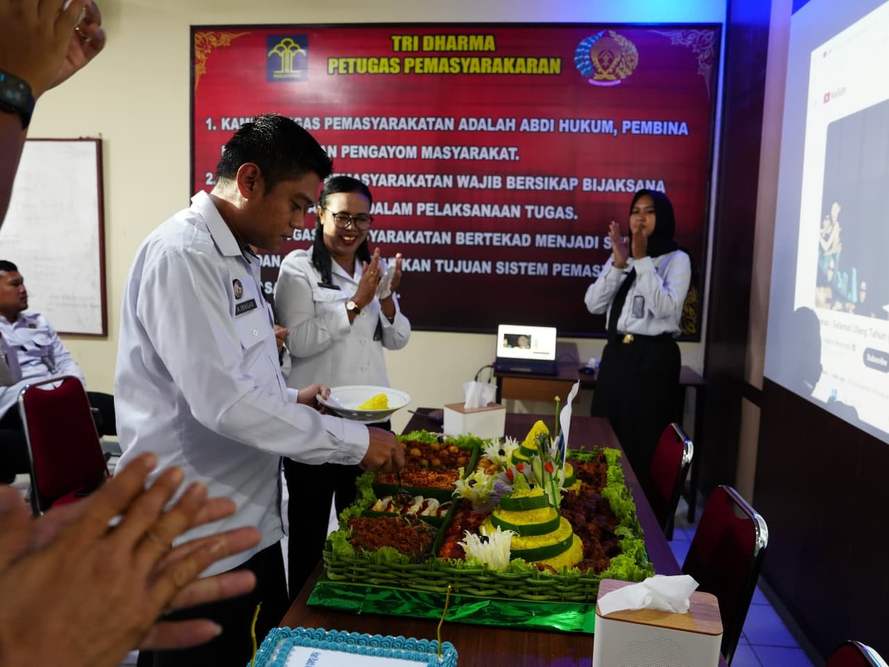 Rutan Kelas IIB Pangkalan Brandan Gelar Tasyakuran Hari Bakti Kemenkumham ke-1