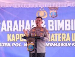 Kapolda Sumut Tinjau Polres Toba, Tekankan Profesionalisme dan Percepatan Penanganan Perkara