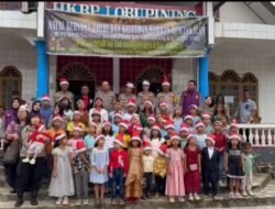 Polri Hadirkan Damai Sejahtera Natal Bagi Korban Longsor Di Tapanuli Utara