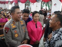 Hadir Membawa Harapan, Kapolda Sumut Rayakan Natal Bersama Korban Bencana Di Tapanuli Selatan