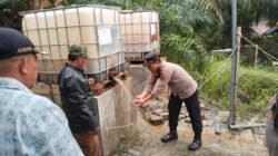 Polres Langkat Salurkan Bantuan Sumur Bor Untuk Warga Bukit Jengkol Pangkalan Susu