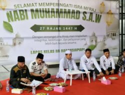 Peringati Isra Mi’rad di Lapas Bagansiapiapi, Suasana Khidmat dan Syahdu Terasa di Tengah Majelis
