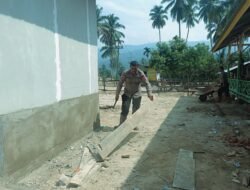 Dari Puing Banjir Ke Hunian Sementara: Brimob Dan Warga Bangun Rumah Swadaya Di Tolang Julu