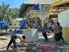 Gotong Royong Brimob Polda Sumut, Rumah Warga Dan Sumur Masjid Aek Ngadol Mulai Pulih