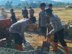 Bangun Rumah, Bangun Harapan: Brimob Polda Sumut Bantu Kerjakan Huntap Di Desa Napa