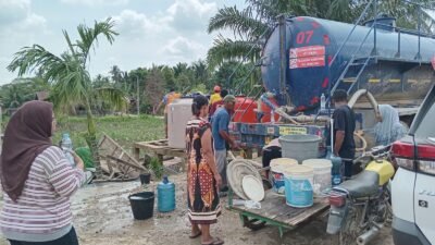 Asa Bagi Aceh Tamiang, Pertamina EP Rantau Salurkan Air Bersih Dan Bantuan Sembako Di Puluhan Desa