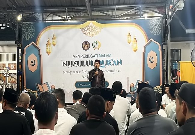 Peringatan Nuzulul Qur’an di Lapas Bagansiapiapi, WBP Diajak Perkuat Keimanan di Bulan Ramadhan