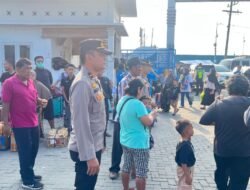 Polres Pelabuhan Belawan Amankan Kedatangan Kapal Kelud, Antisipasi Arus Balik Lebaran