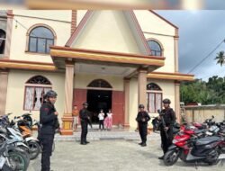 Brimob Siaga Penuh Amankan Ibadah Paskah Di Gunungsitoli, Patroli Presisi Jaga Kondusivitas Kota