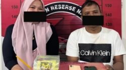 Saat Transaksi Di SPBU, Satres Polres Aceh Utara Sita 1 Kilogram Sabu Dari Pasangan Kurir