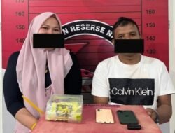 Saat Transaksi Di SPBU, Satres Polres Aceh Utara Sita 1 Kilogram Sabu Dari Pasangan Kurir