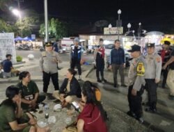 Cegah Kriminalitas Dan 3C, Polres Tapteng Gelar Patroli Blue Light Di Sejumlah Titik Rawan