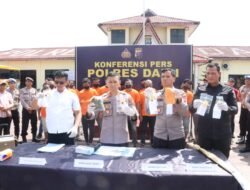 Polres Dairi Paparkan Hasil Ungkap Kasus Narkoba Sejak Bulan Januari, 43 Tersangka Turut Diamankan