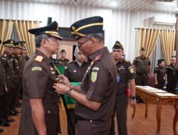 Kajati Sumut Lantik Wakajati, Aspidum dan Tujuh Kajari, Tekankan Integritas dan Profesionalisme