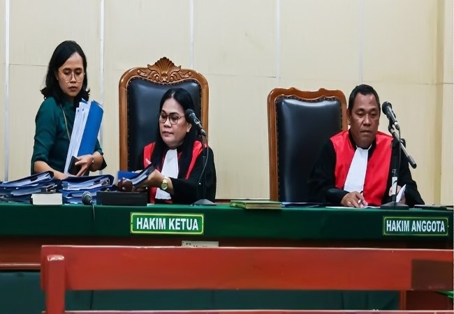 ‎Sidang PHI PT Tor Ganda, Hakim : Saudara Saksi Bisa Kami Perintahkan Supaya Ditahan